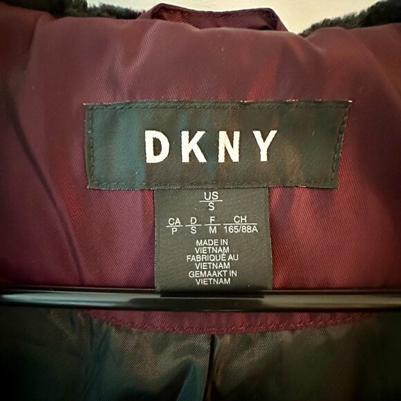 Burgundy DKNY Coat - Picture 4 of 9